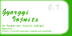 gyorgyi vojnits business card